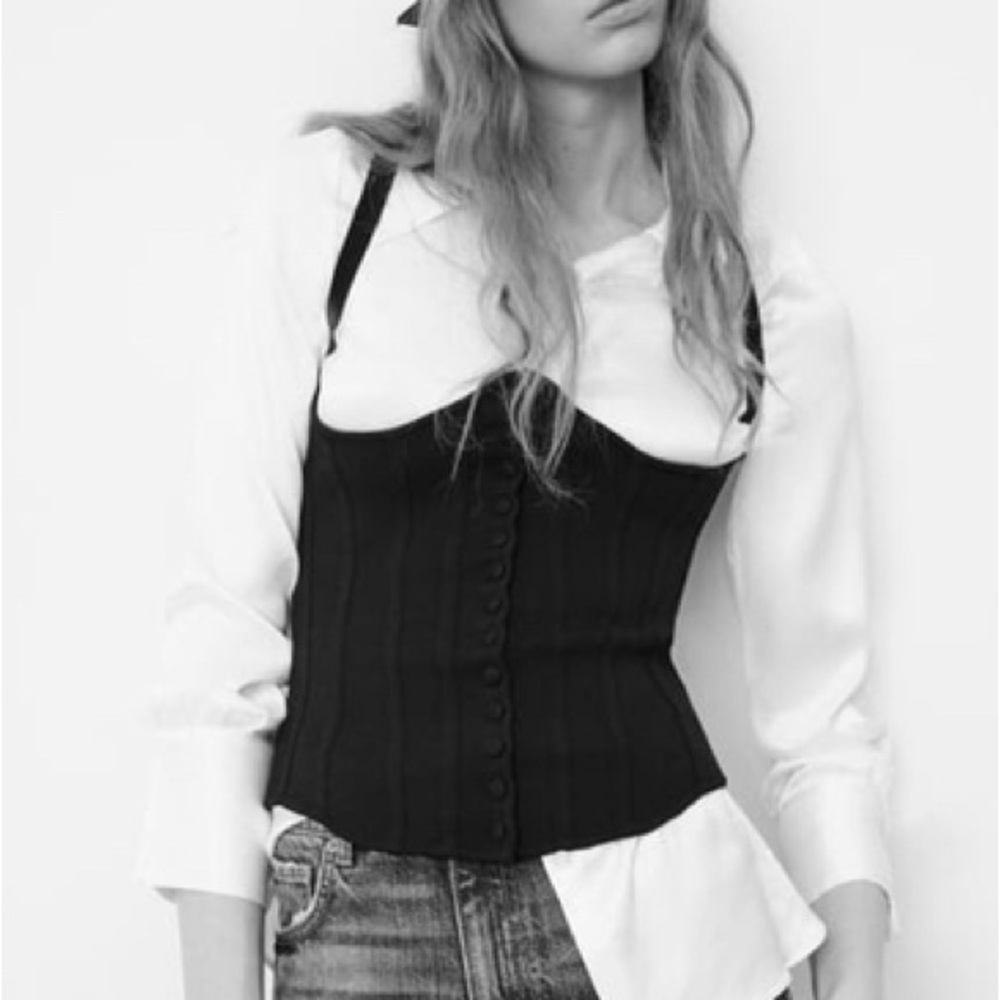 SOLD ZARA knit corset